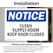 Signmission Clean Supply Room Keep Door Closed, 7 in W x Rectangle, Vinyl Decal OS-2PACK-NS-D-57-L-10631 - alternate 6